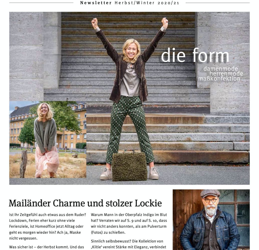 Der Newsletter Herbst/Winter ist da! die-form-a4-newszeitung-10_2020-titelbild-kopie-pichi-1