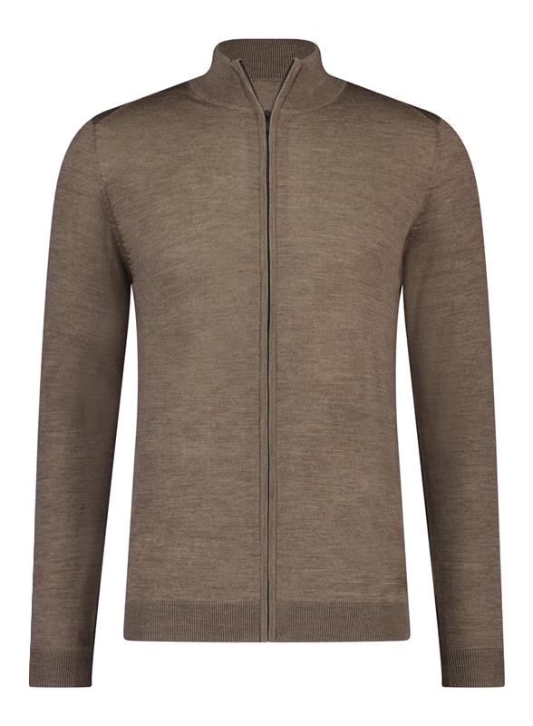 Zipper Strickjacke Gent Merinowolle