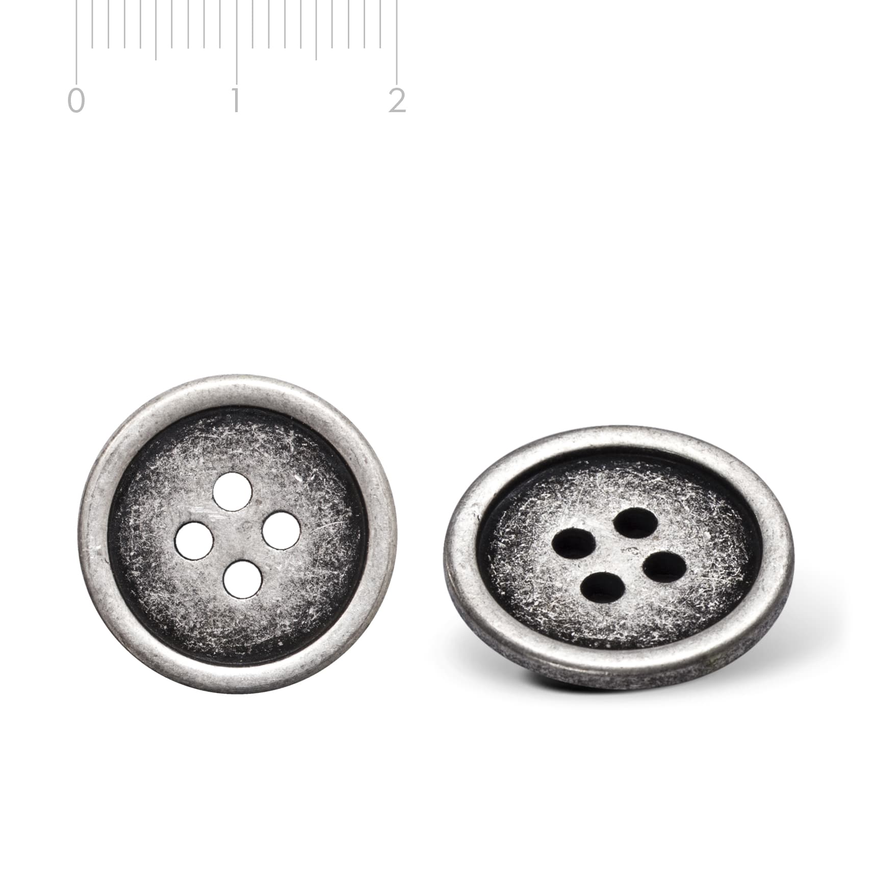 Metallknopf Silber old M22