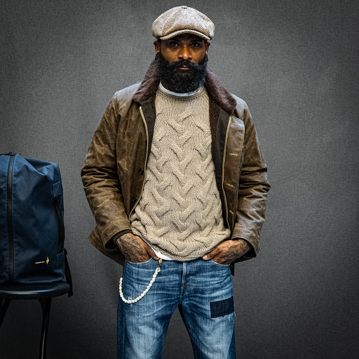 Newsboy Arthur Retro Cap Light Brown