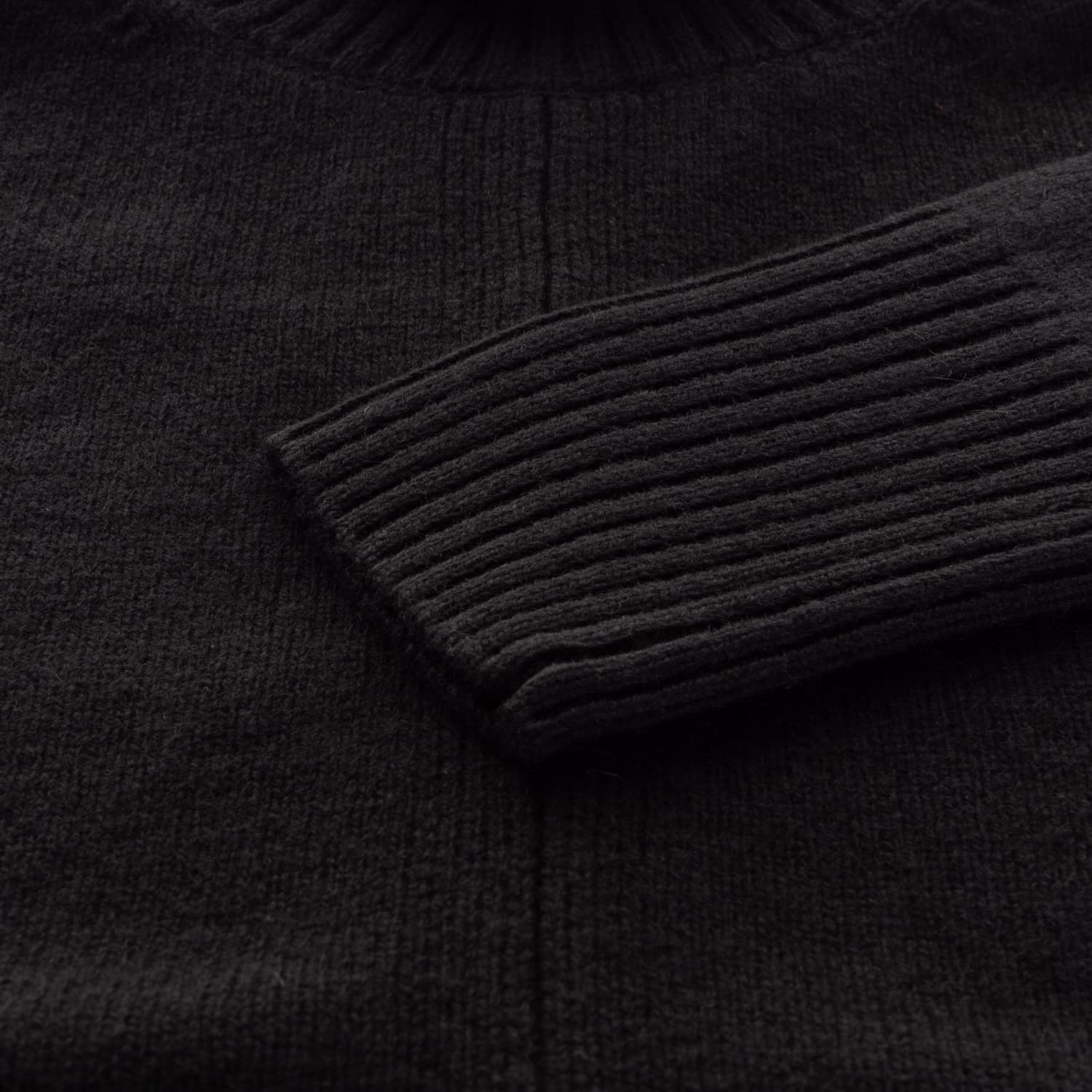 Rollkragenpullover Wolle-Yak