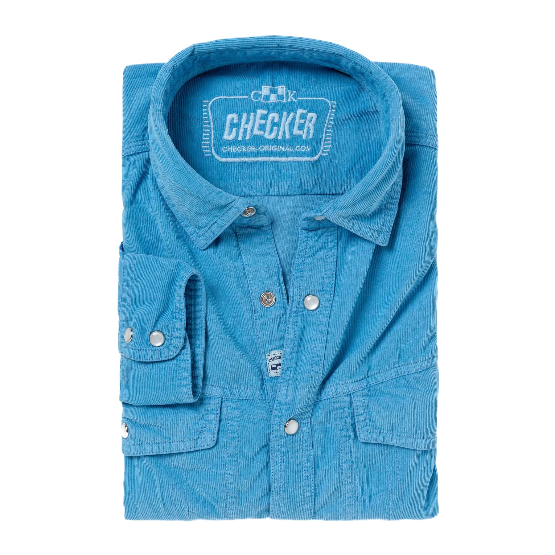Cordhemd Dynasty Sky Checker-Cordhemd-Sky-1 (1 von 3)