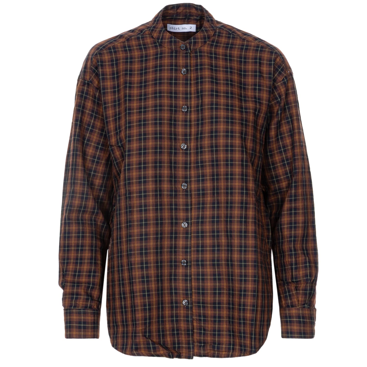 Baumwollbluse Grizzly mit Stehkragen