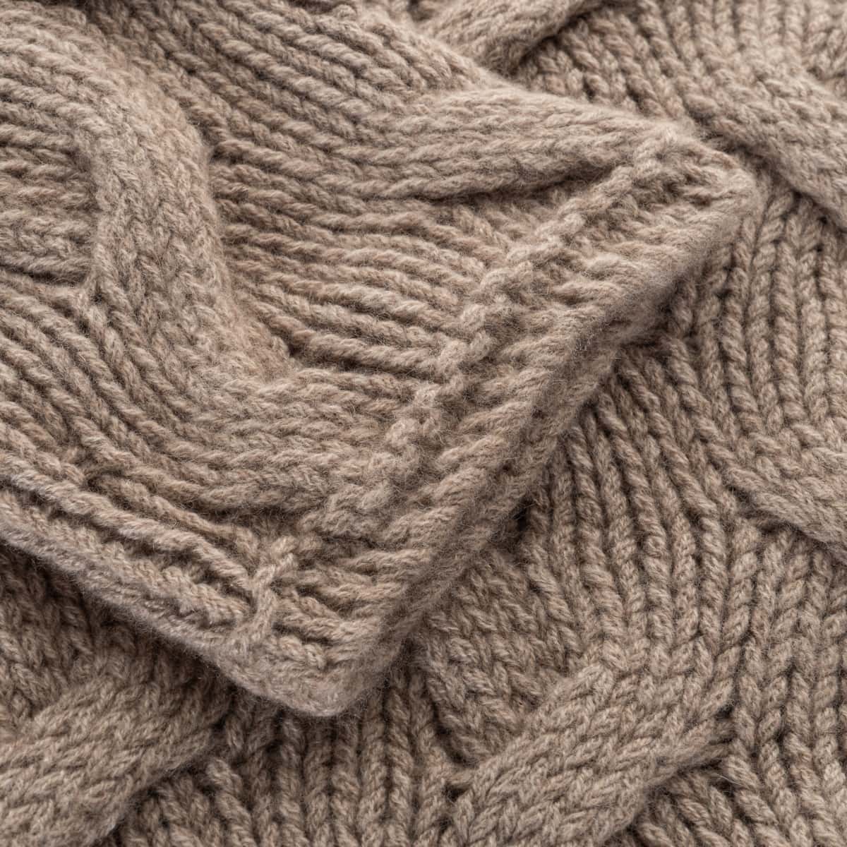 Kaschmirpullover Zopfmuster