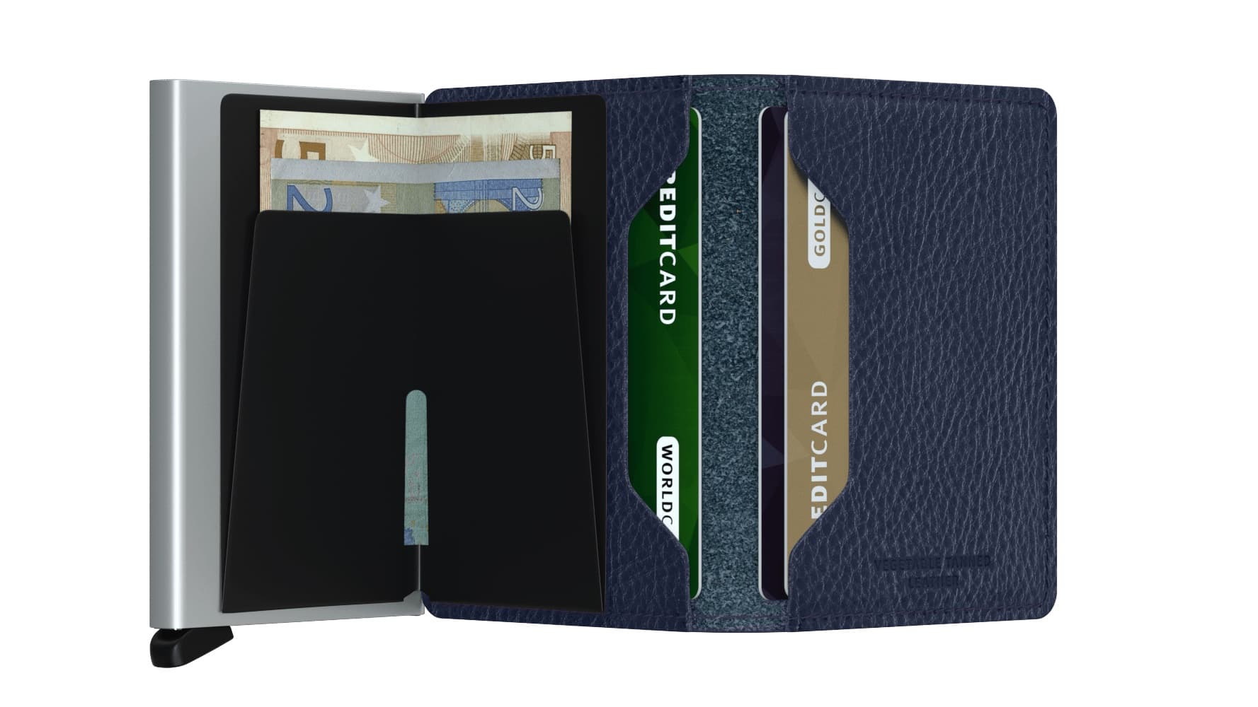 secrid_slimwallet_veg_navy-silver_open