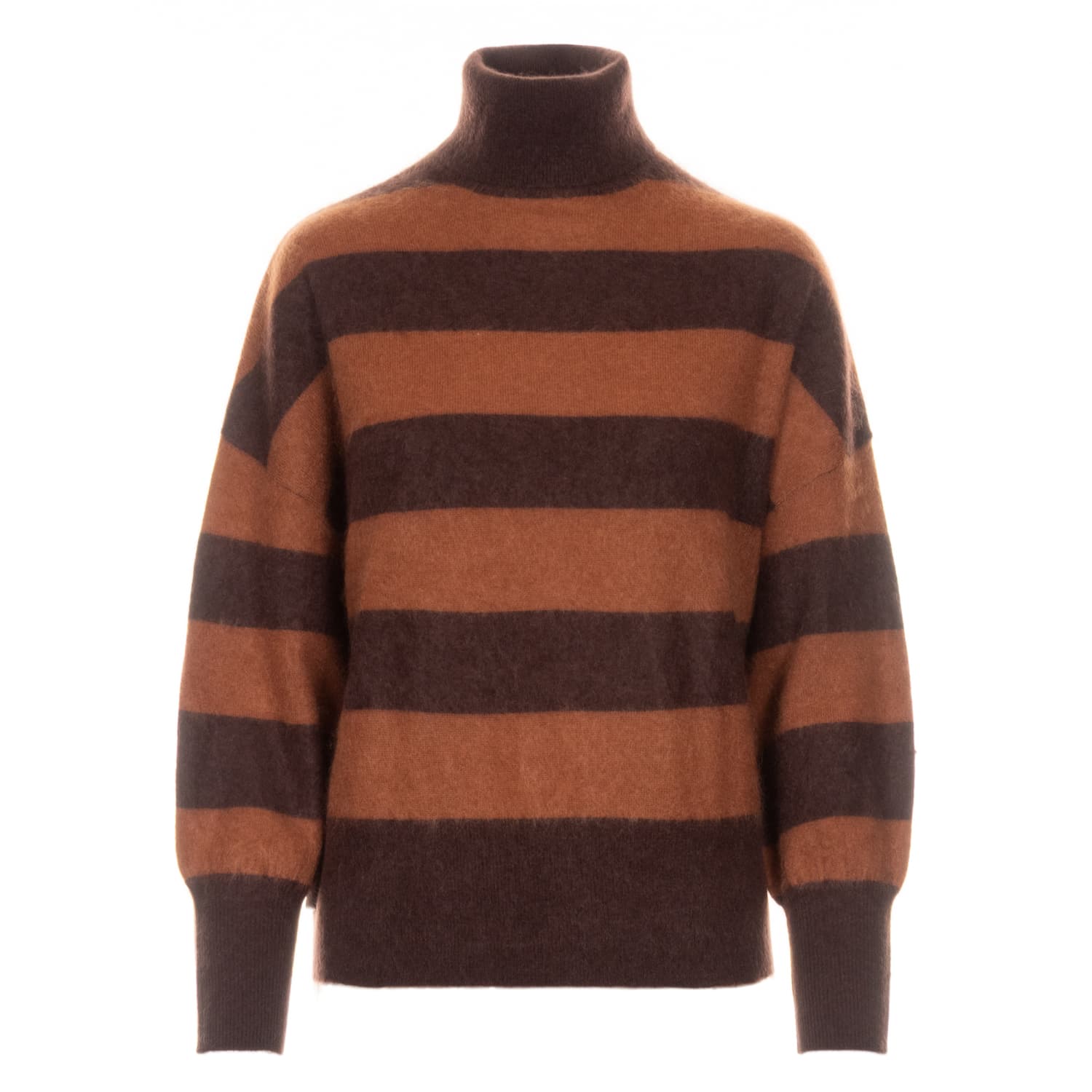 Kaschmir-Pullover mit Blockstreifen