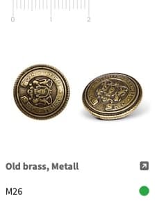 Metallknopf Wappen Oessing M26