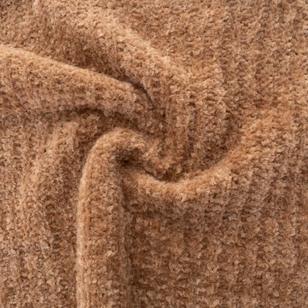 Bouclé-Strickpullover mit Rollkragen