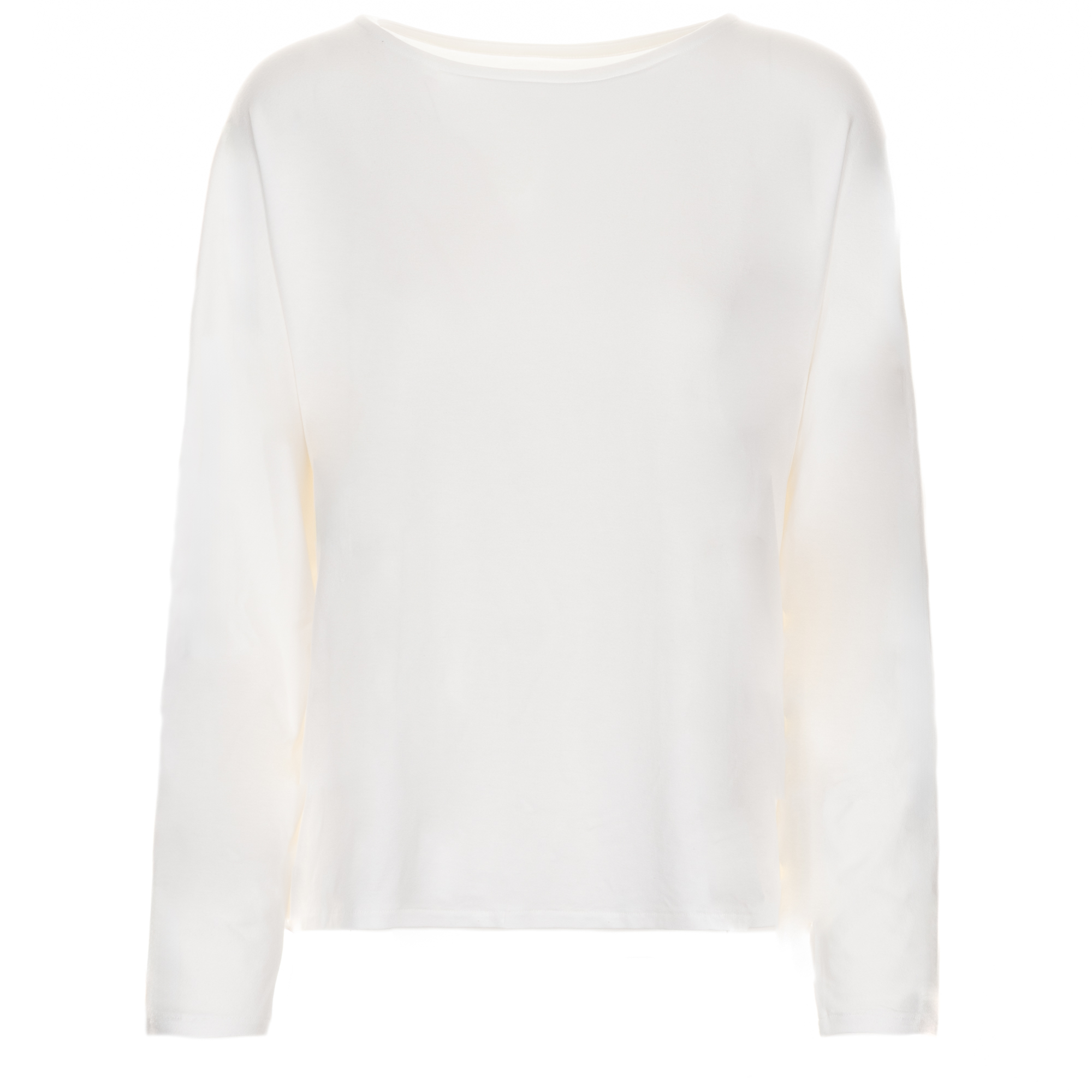  Langarm-Shirt mit weitem Arm Weiß
