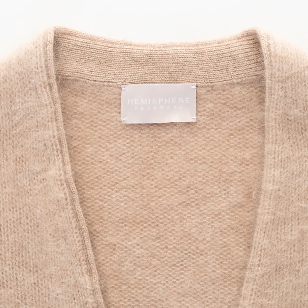 Kaschmir-Cardigan Beige