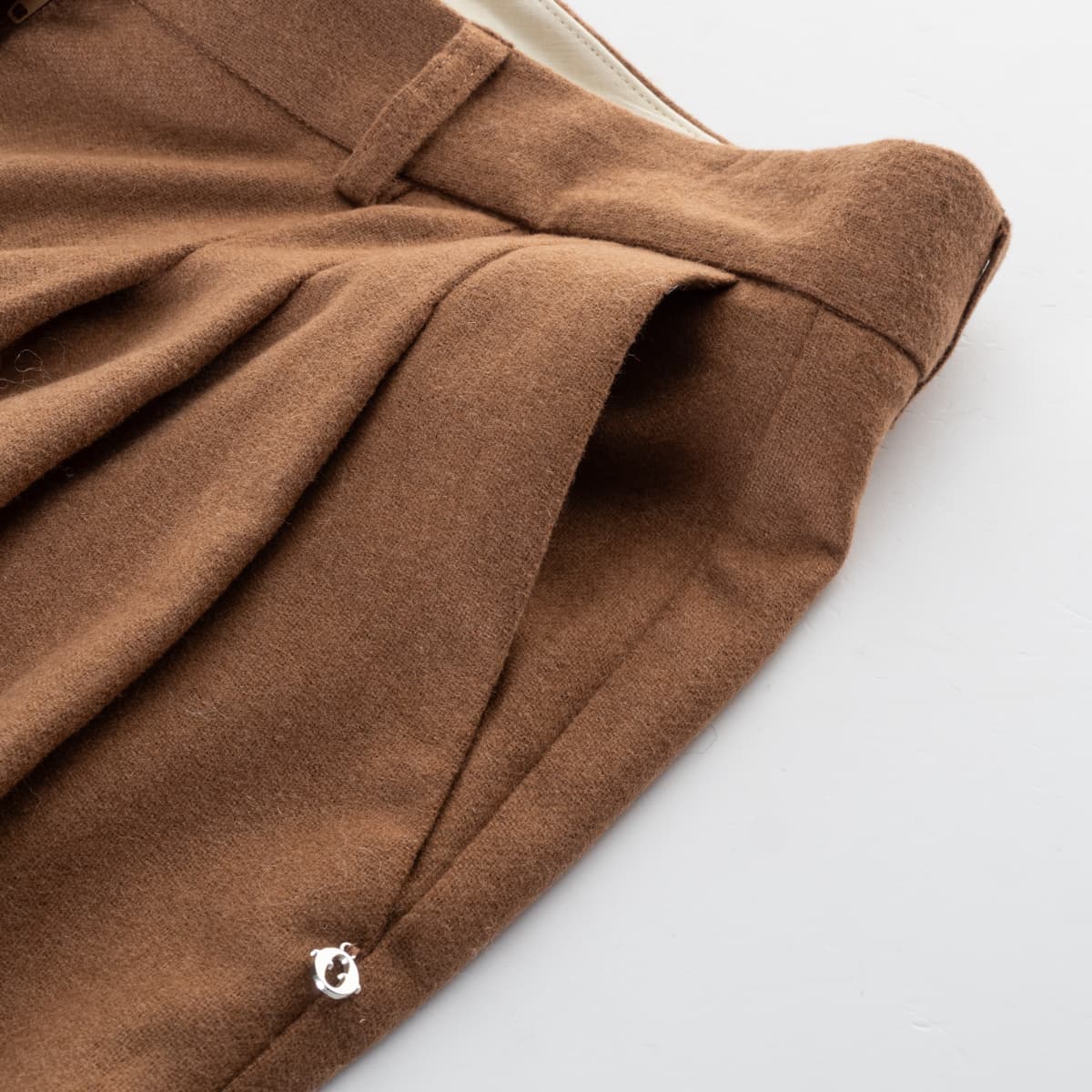 Palazzo-Hose mit Bundfalten