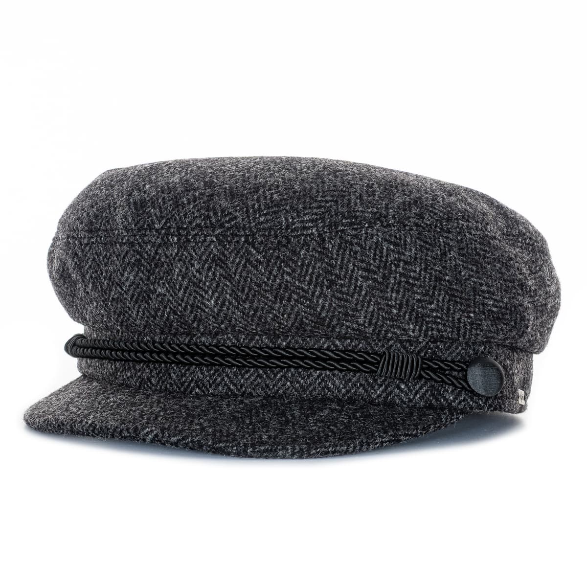Fisherman Cap Wolle Dark Grey