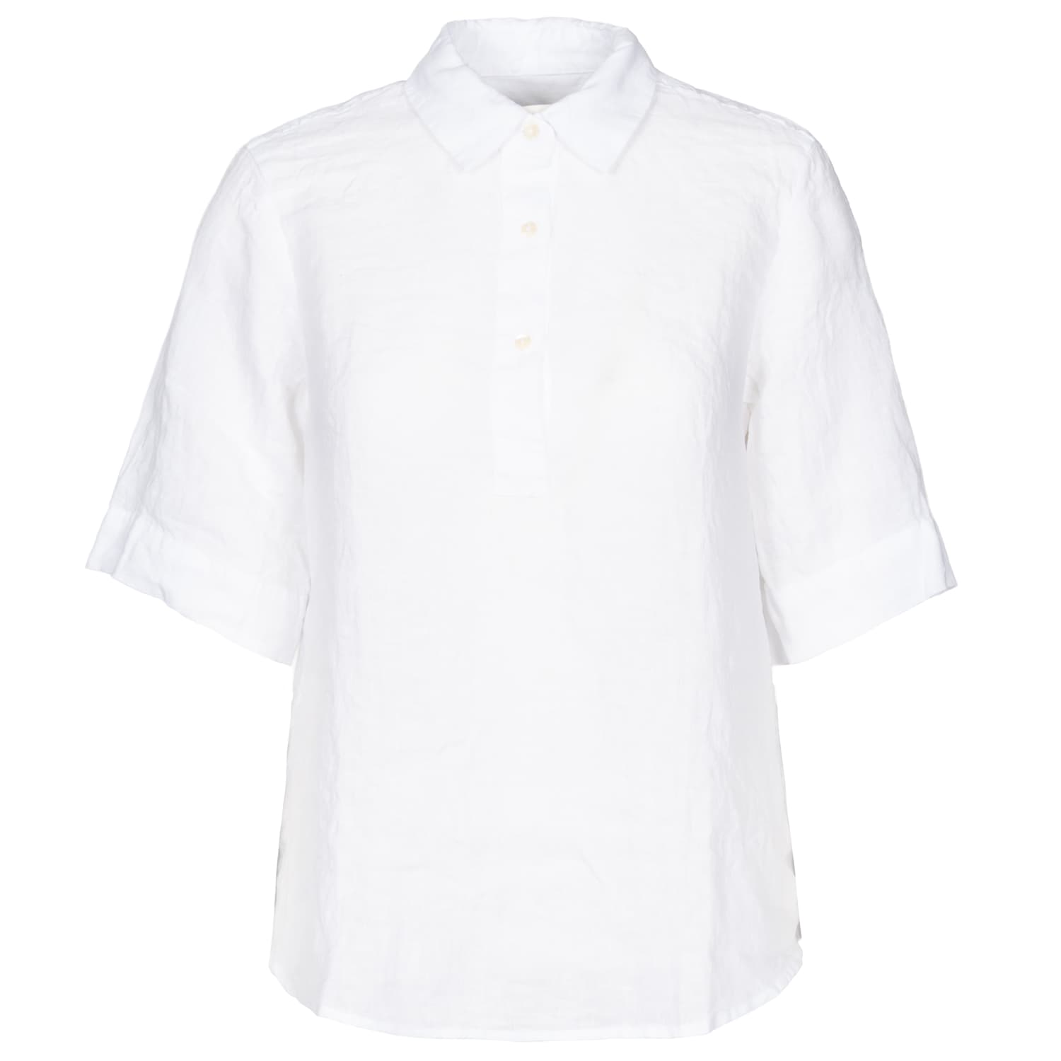 Leinenbluse Kurzarm