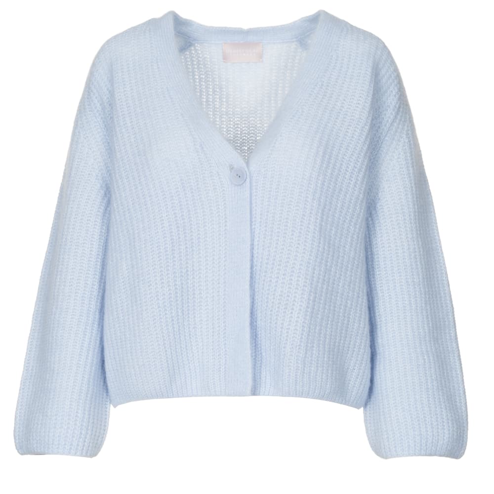 Cashmere-Cardigan Hellblau