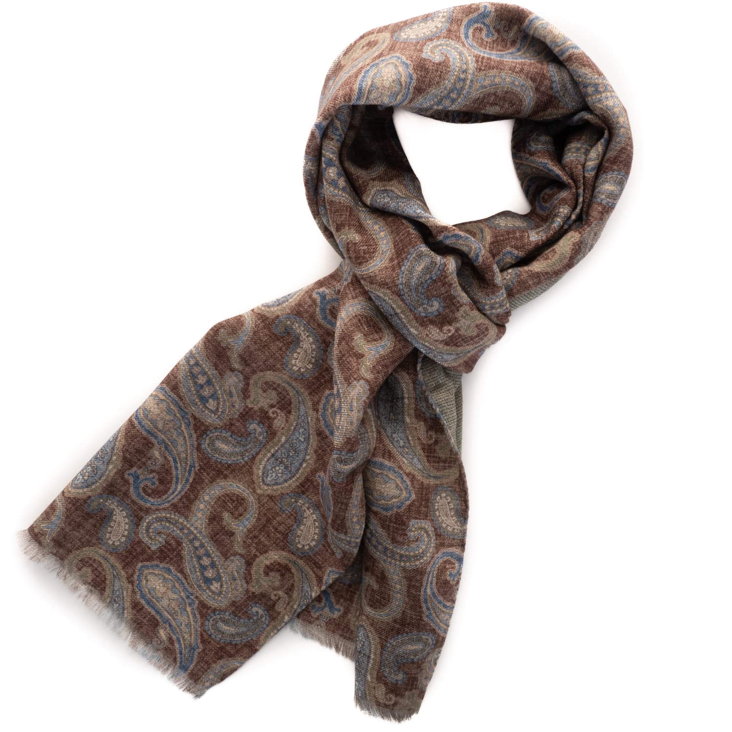 Schal Wolle Paisley Meliert