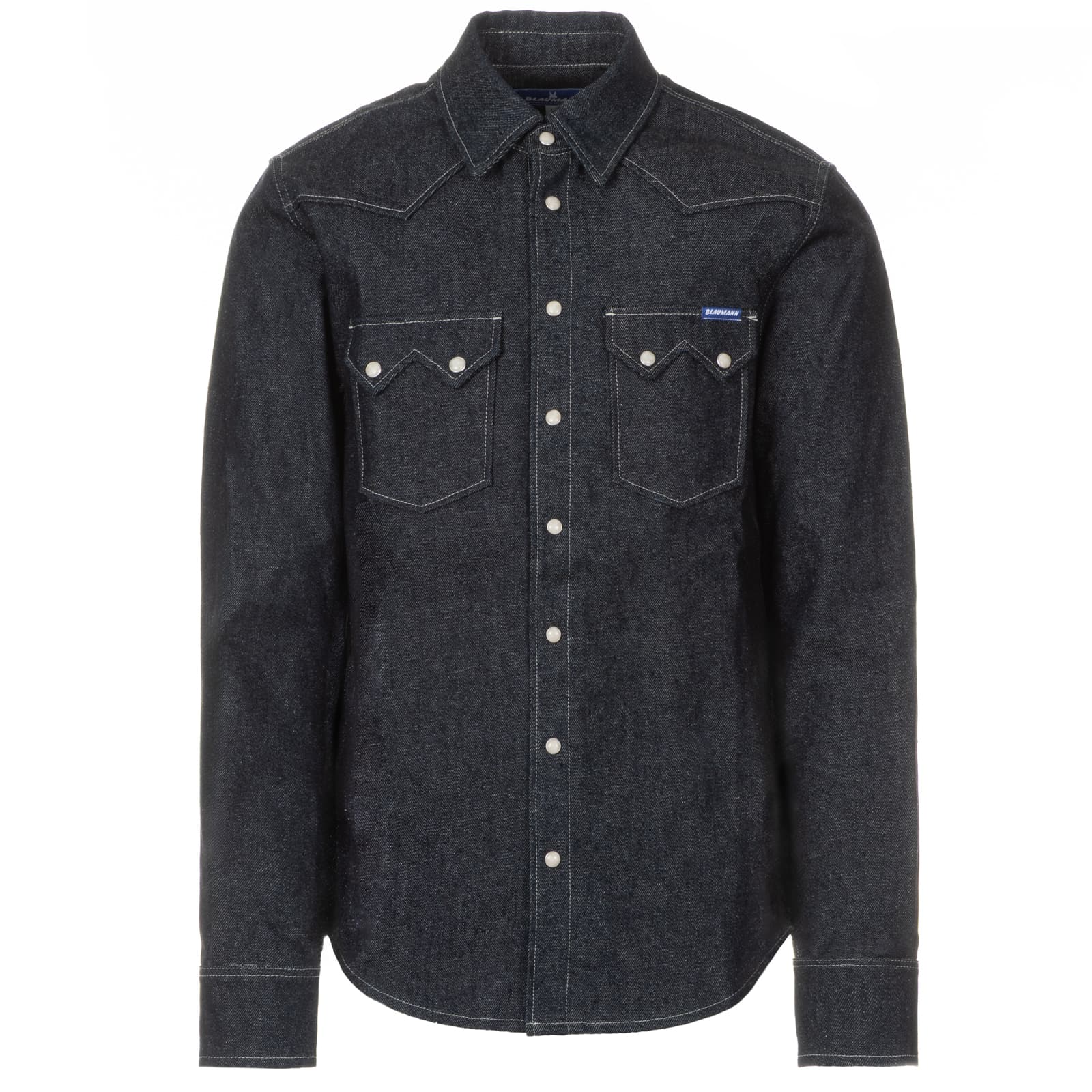 Schmales Jeanshemd 5oz Stonewash Dark Blue