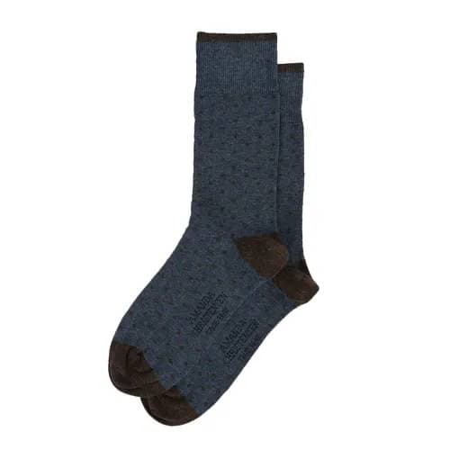 Gepunktete Herrensocken Baumwollmix