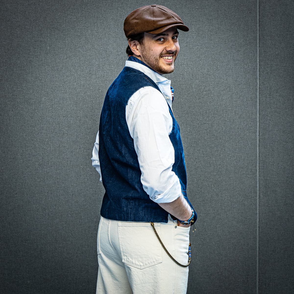Weste Gino Selvage Denim