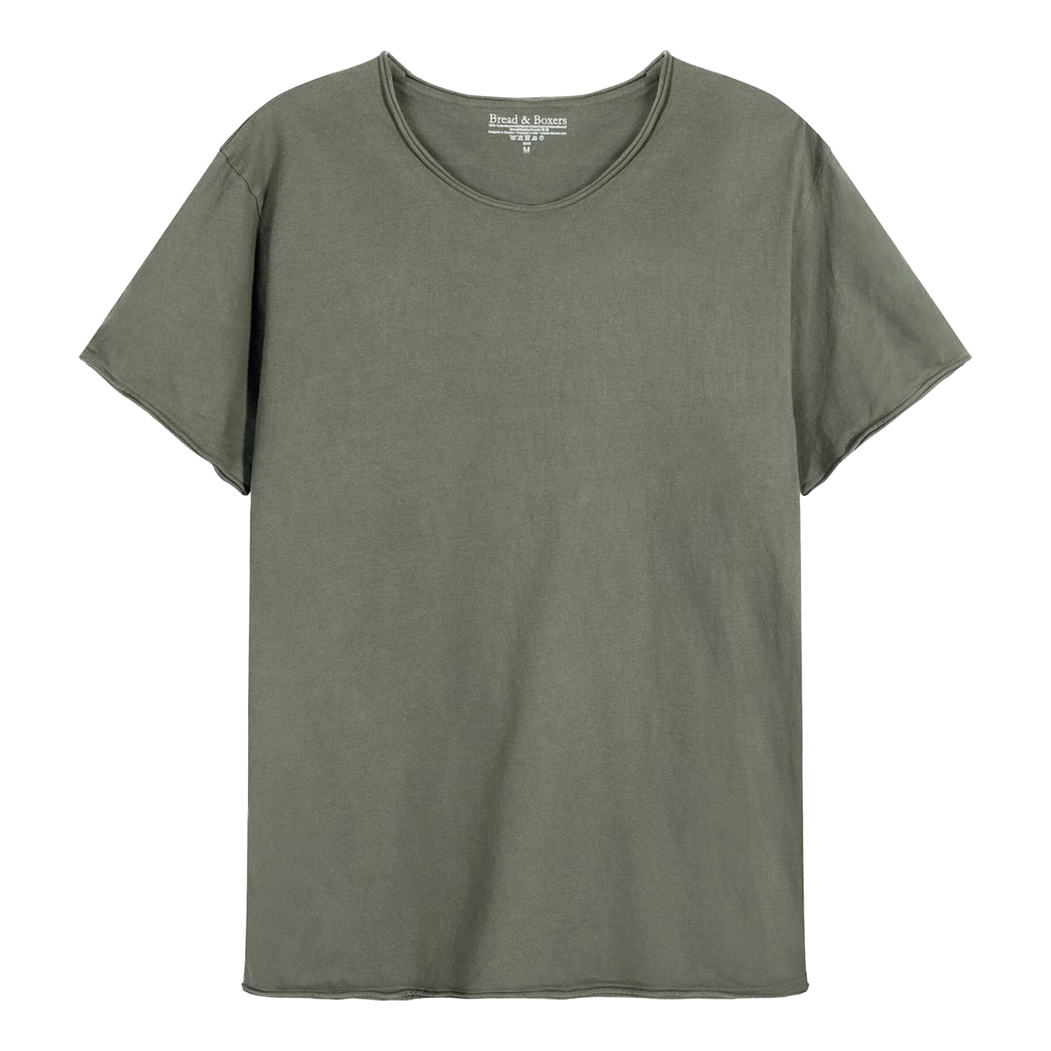 Crew Neck Relaxed Khaki Green
