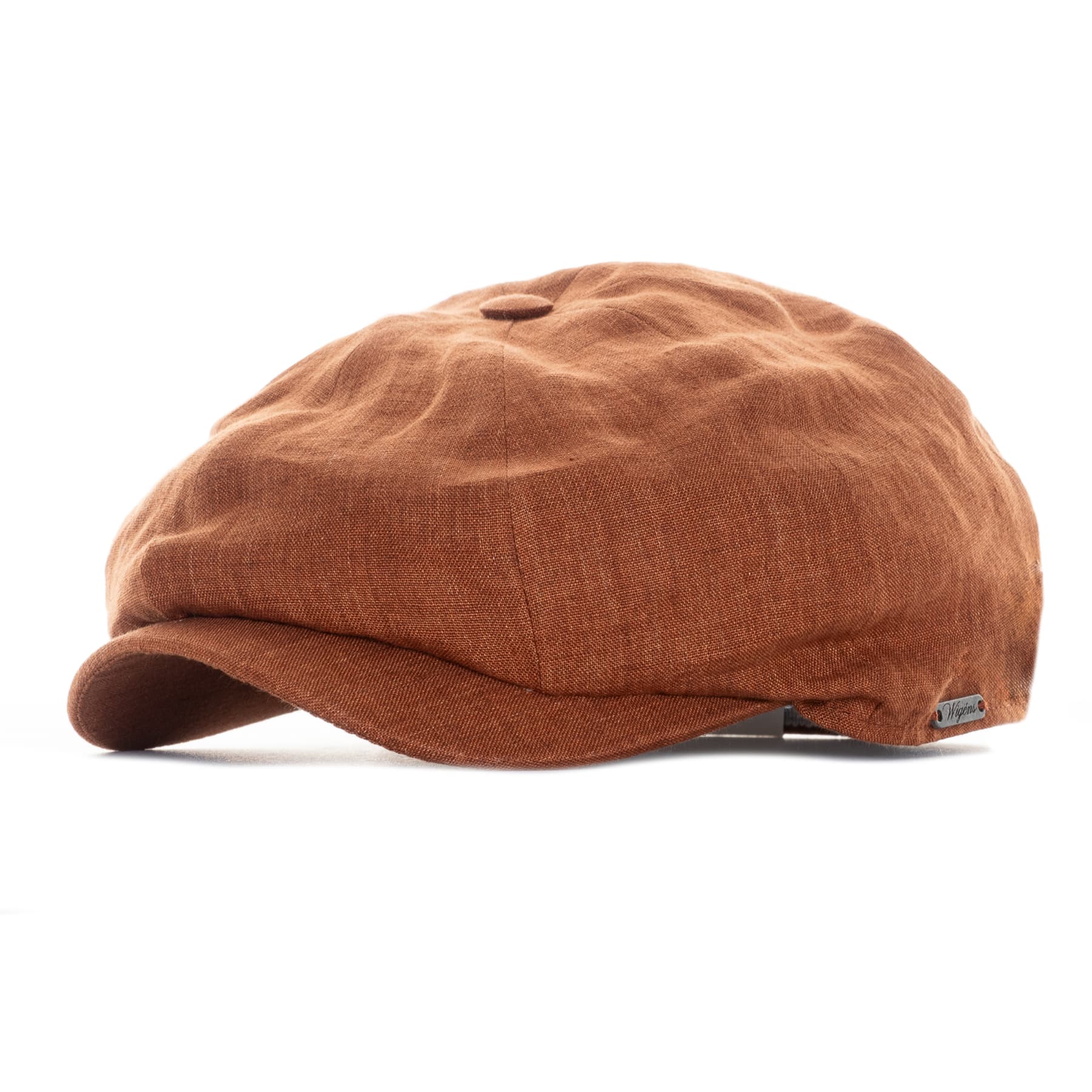 Newsboy Classic Cap Leinen Rust