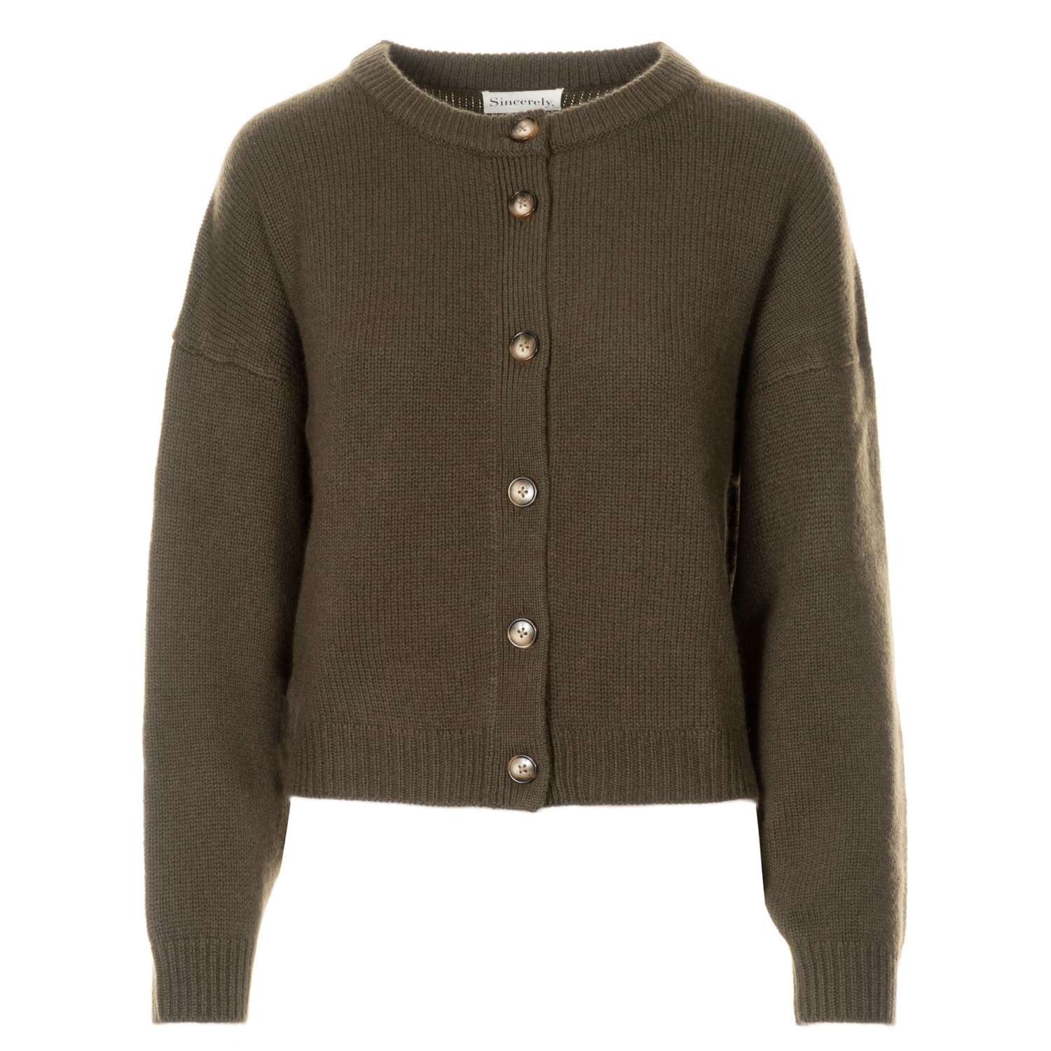 Strickjacke aus Wolle mit Kaschmiranteil