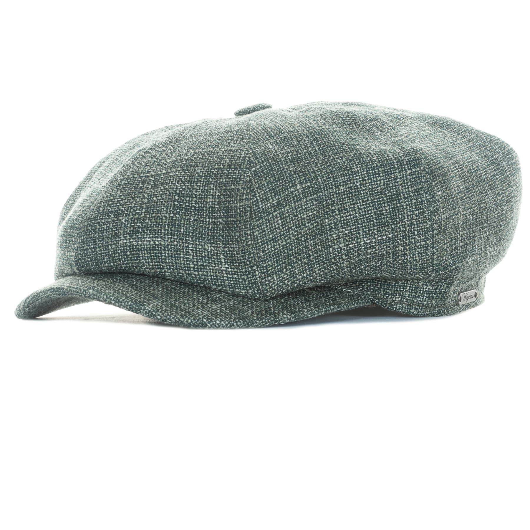 Newsboy Retro Cap Rustic Leinen Grün