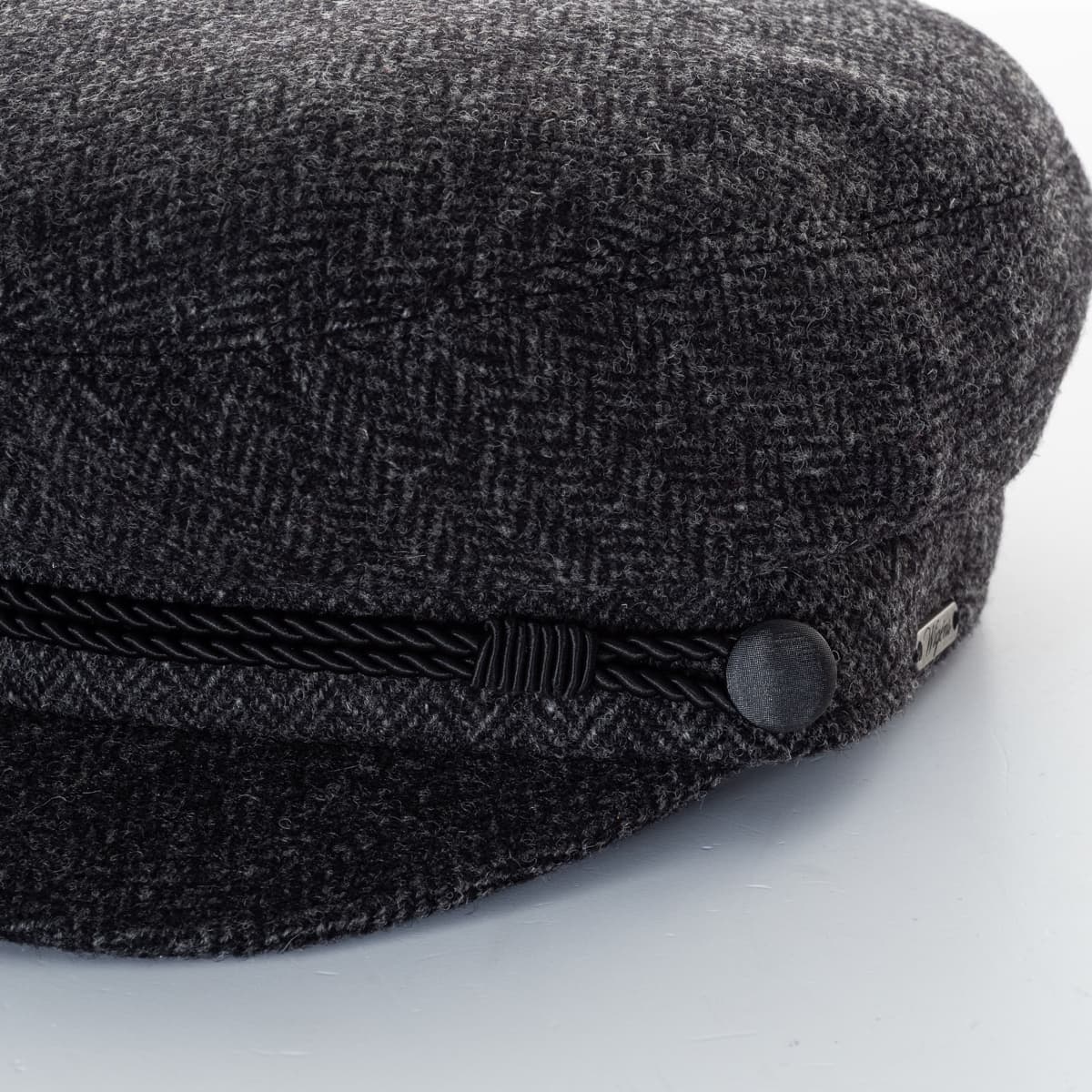 Fisherman Cap Wolle Dark Grey