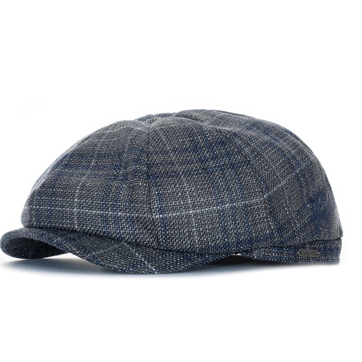 Newsboy Classic Cap Wolle-Seide Grau