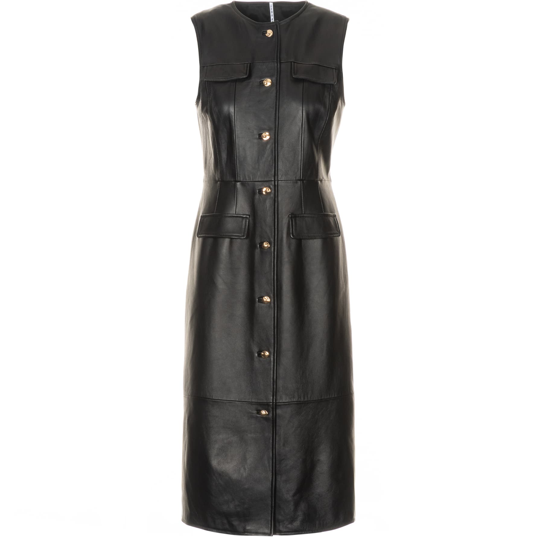 Lederkleid Schwarz