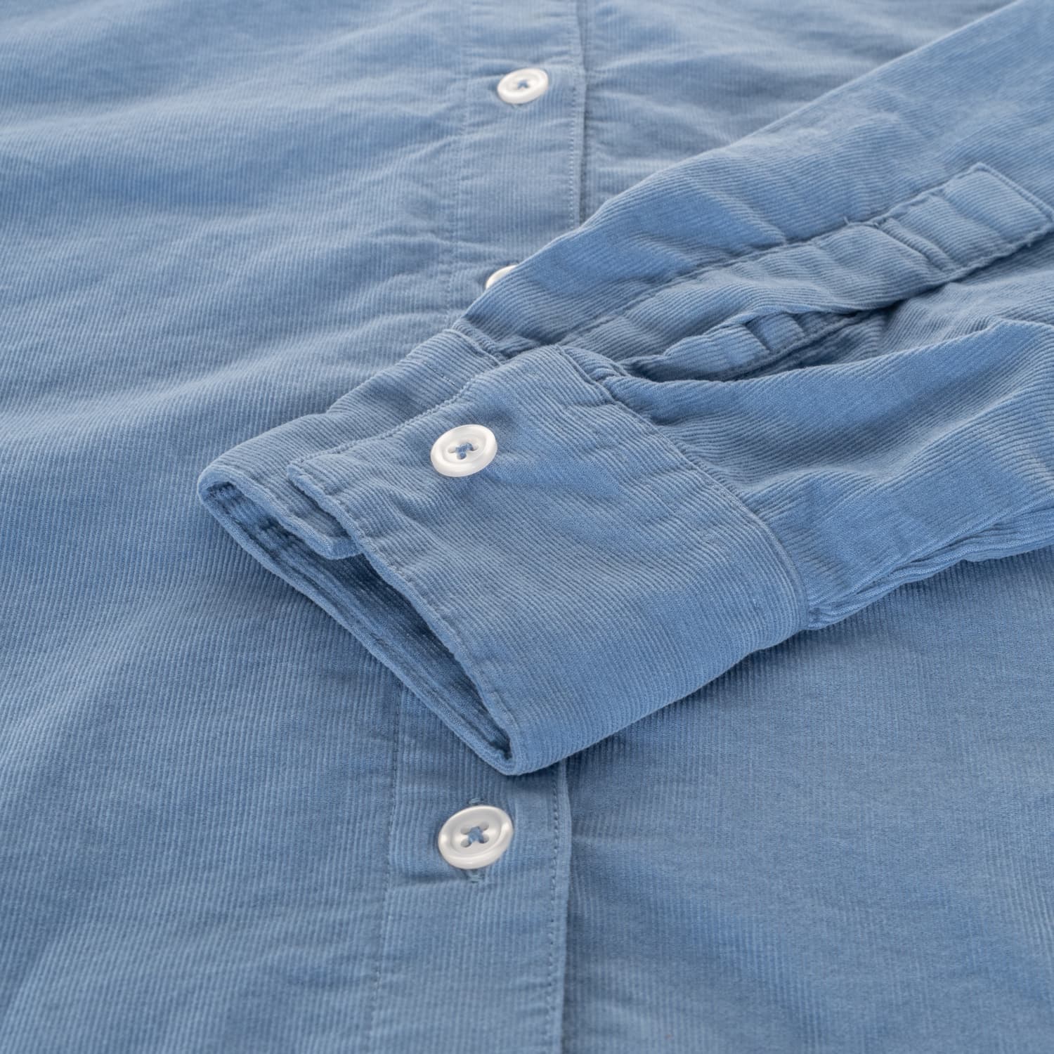 Feincordbluse mit Stehkragen