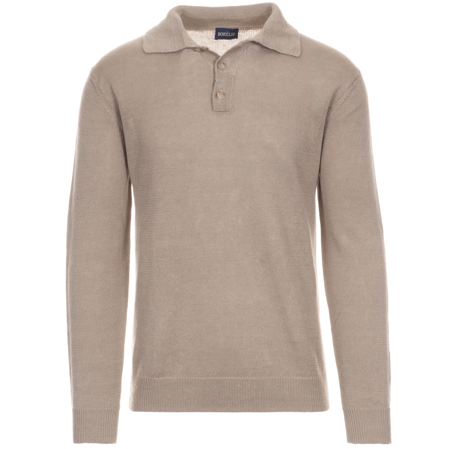 Strick-Polo Charles Beige