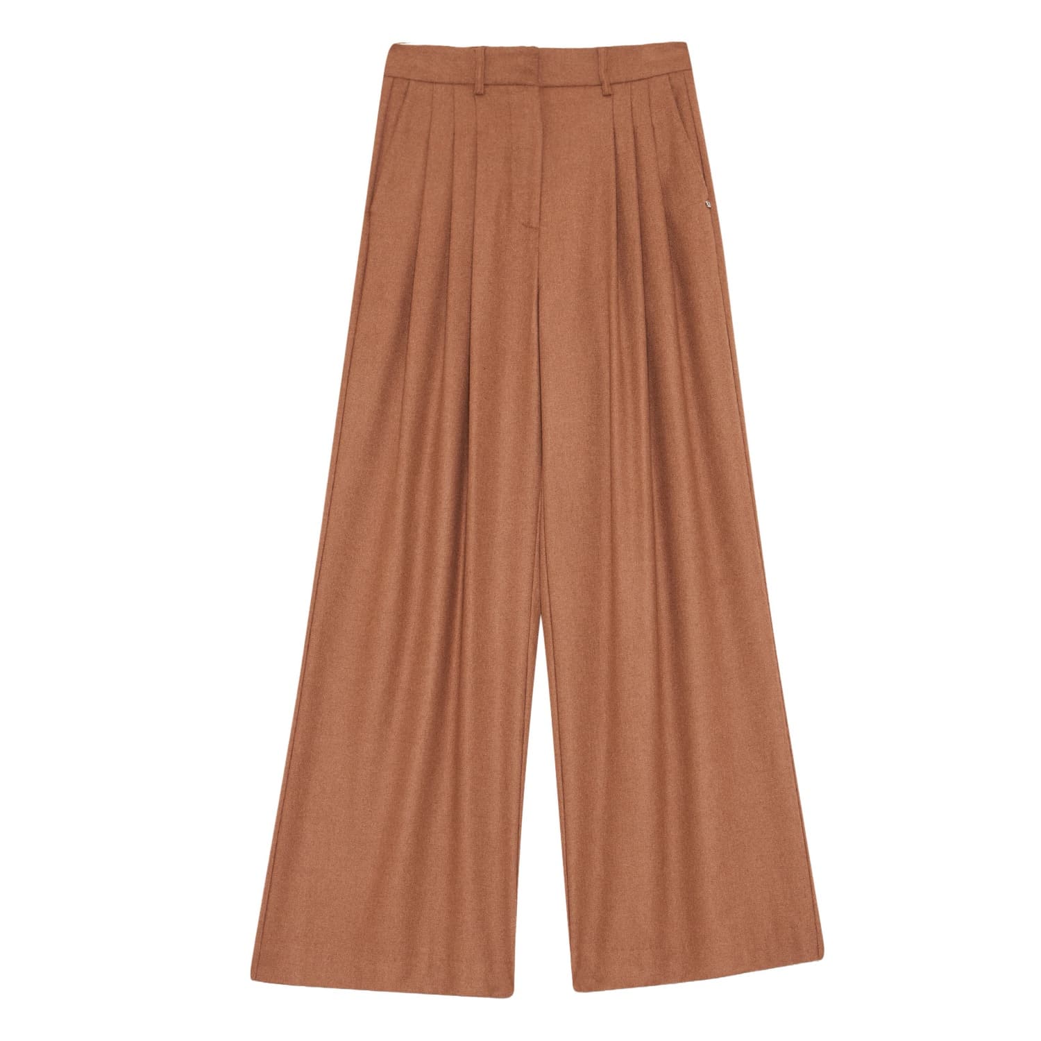 Palazzo-Hose mit Bundfalten