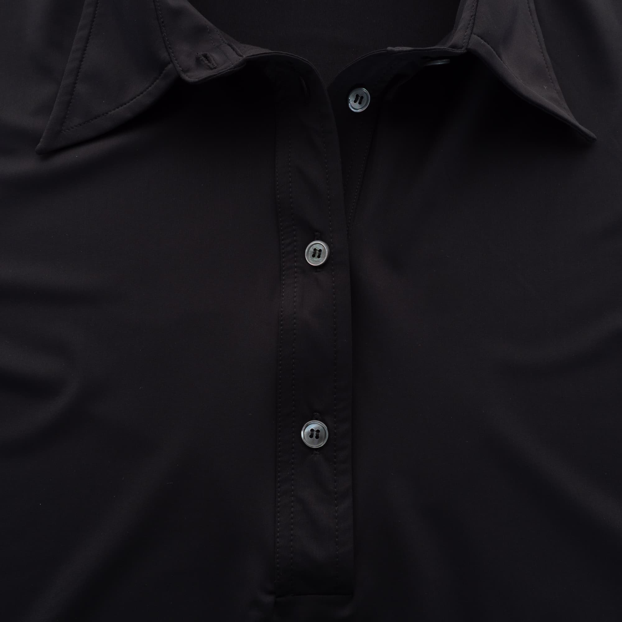 Polo-Bluse aus Stretch-Jersey
