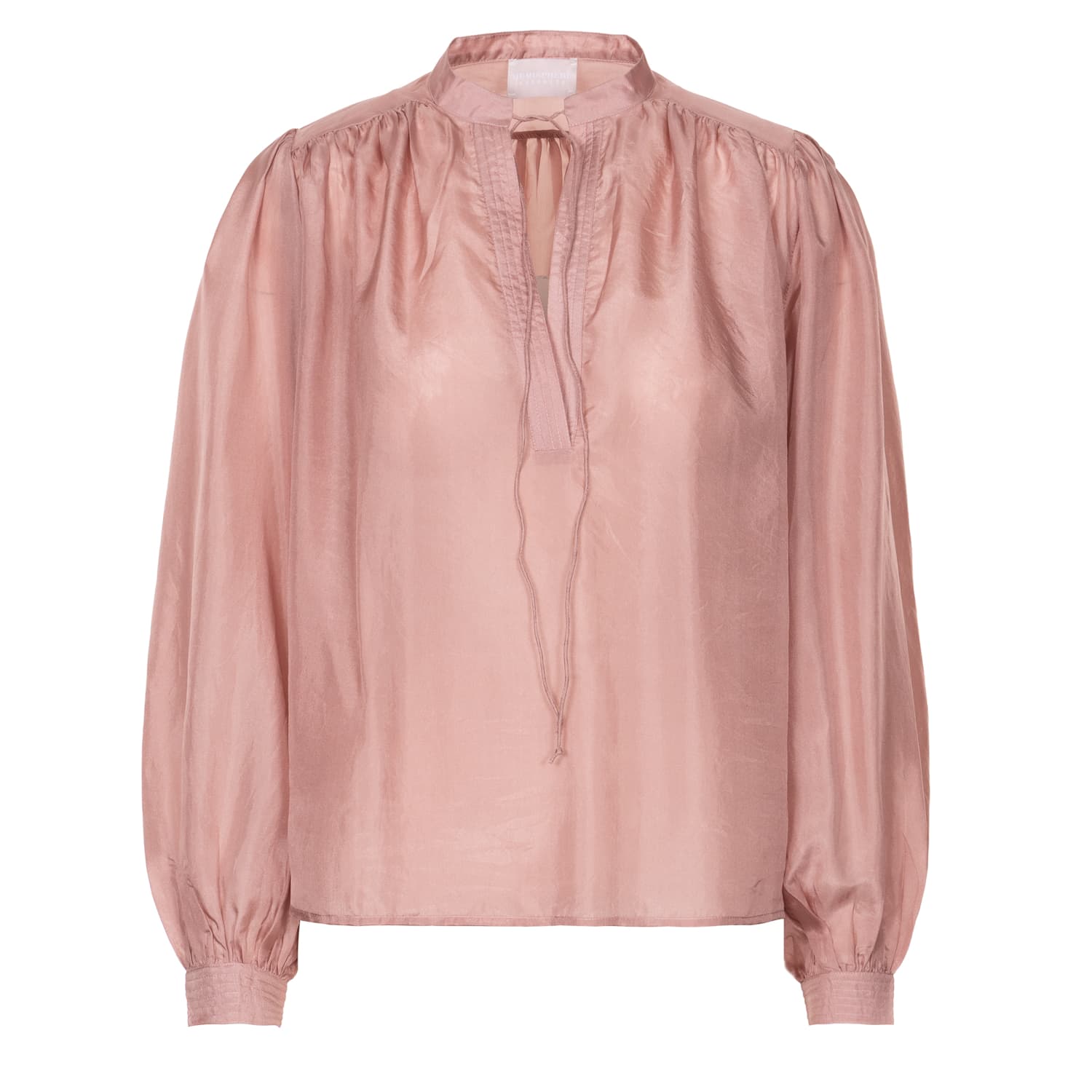Seidenbluse Fioren Altrosa