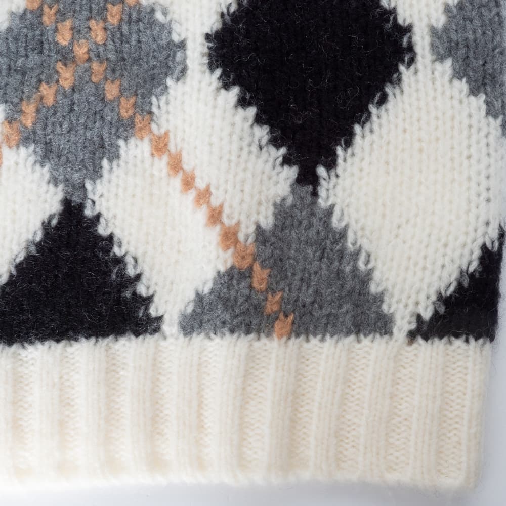 Kurzarm Strickpullover Wolle-Kaschmir