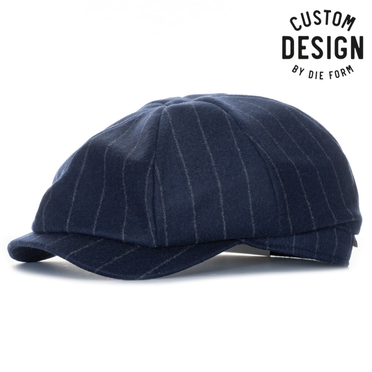 Newsboy Tommy Classic Cap Kreidestreifen Marine