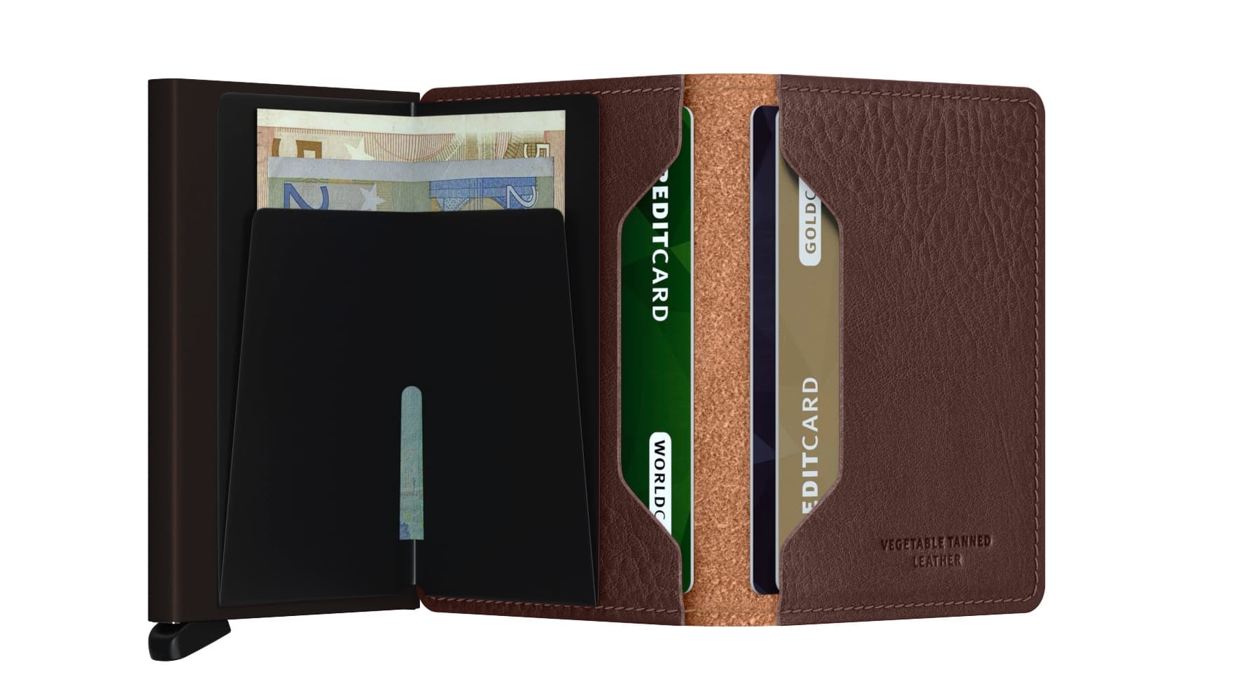 Secrid_Slimwallet_Veg_Espresso-Brown_Open secrid_slimwallet_veg_espresso-brown_open