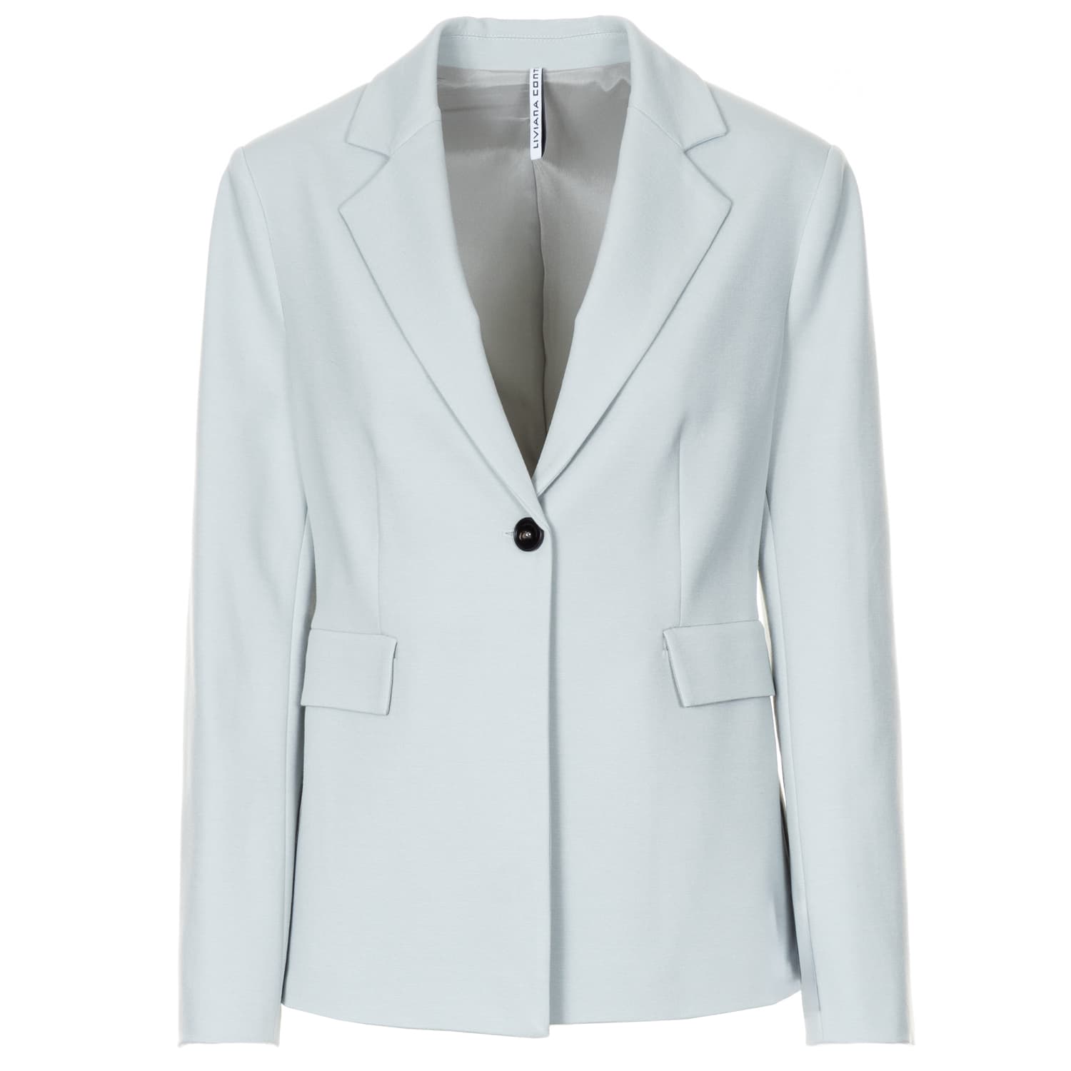 Viskose Blazer in Hellblau