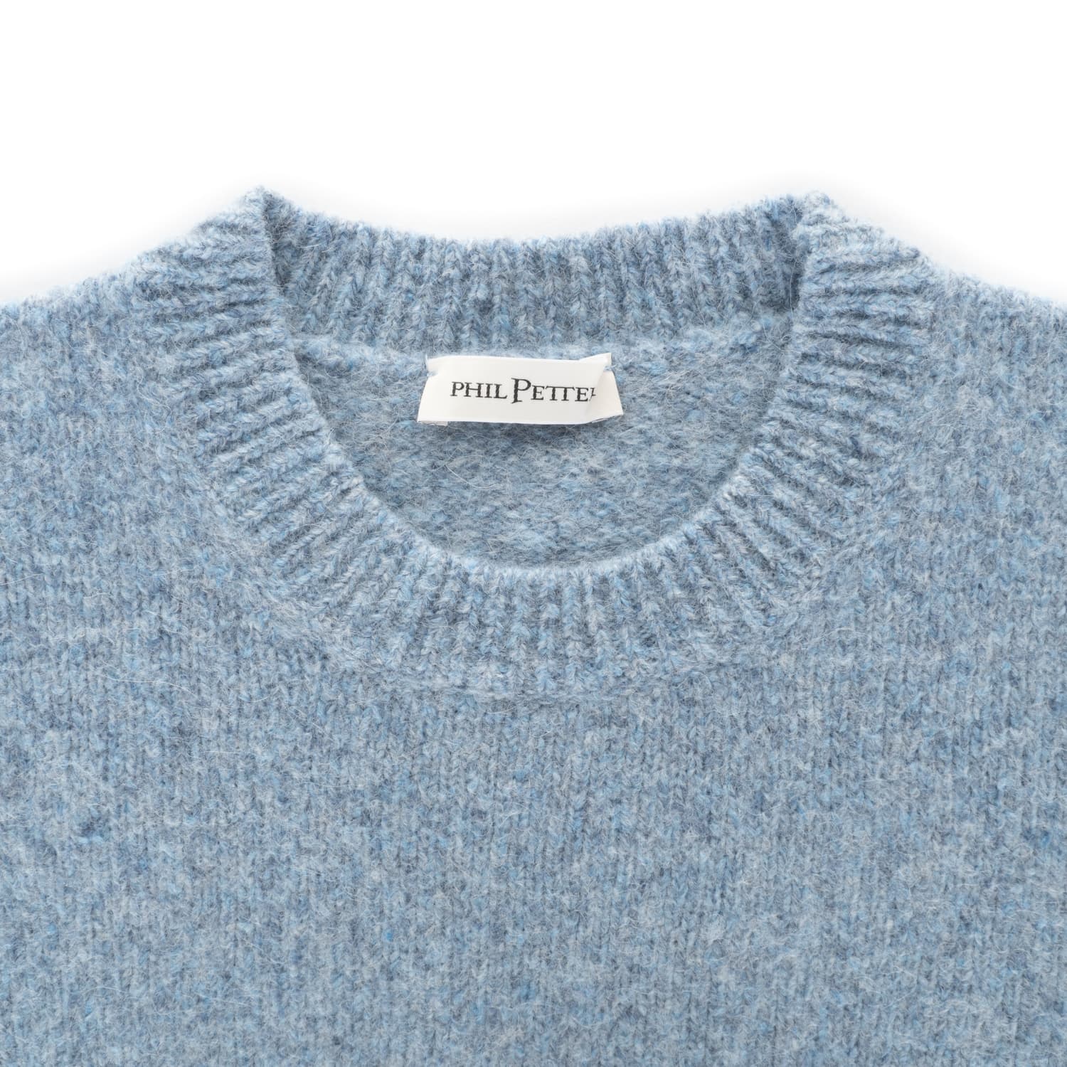 Tweed Rundhalspullover