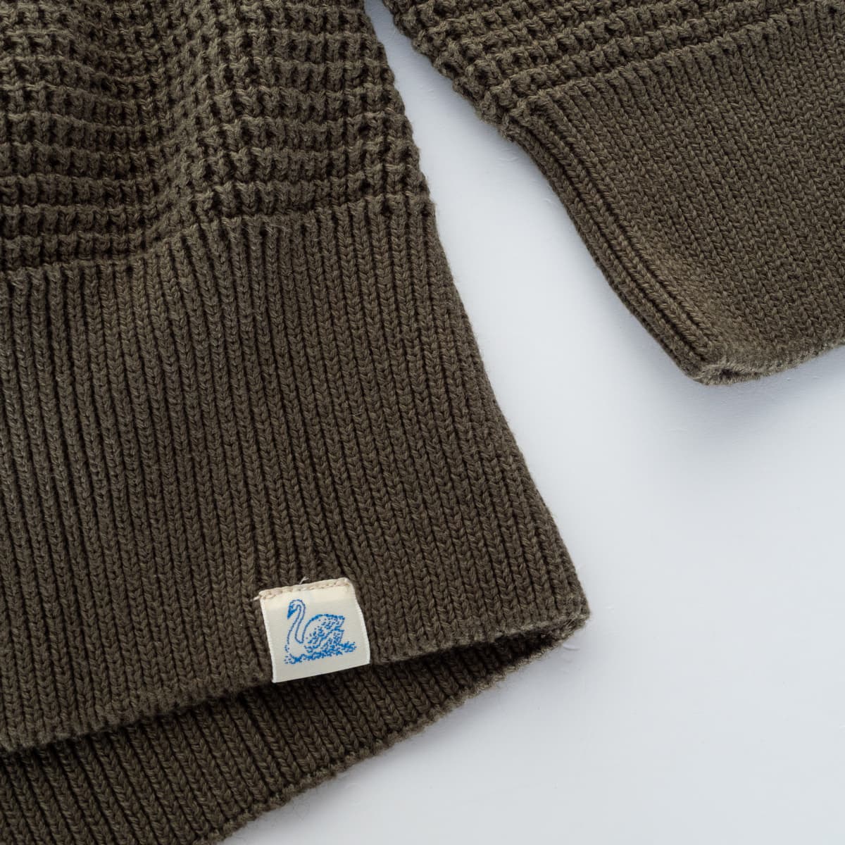 Cotton-Cashmere Sweater Waffelstruktur