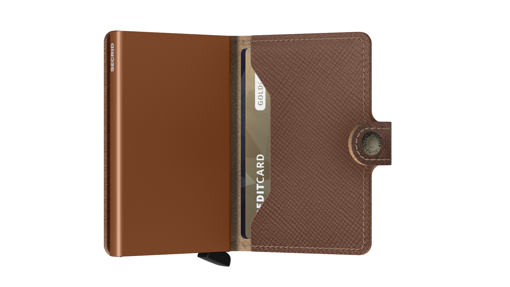 Secrid_Miniwallet_Saffiano_Caramel_Semi_Open secrid_miniwallet_saffiano_caramel_semi_open