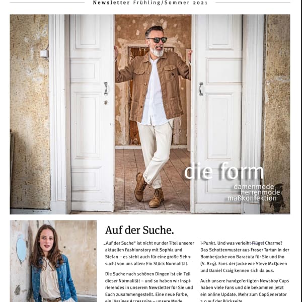 Der Newsletter Frühjahr/Sommer 2021 ist da! die-form-a4-newszeitung-04_2021-online-post-pichi