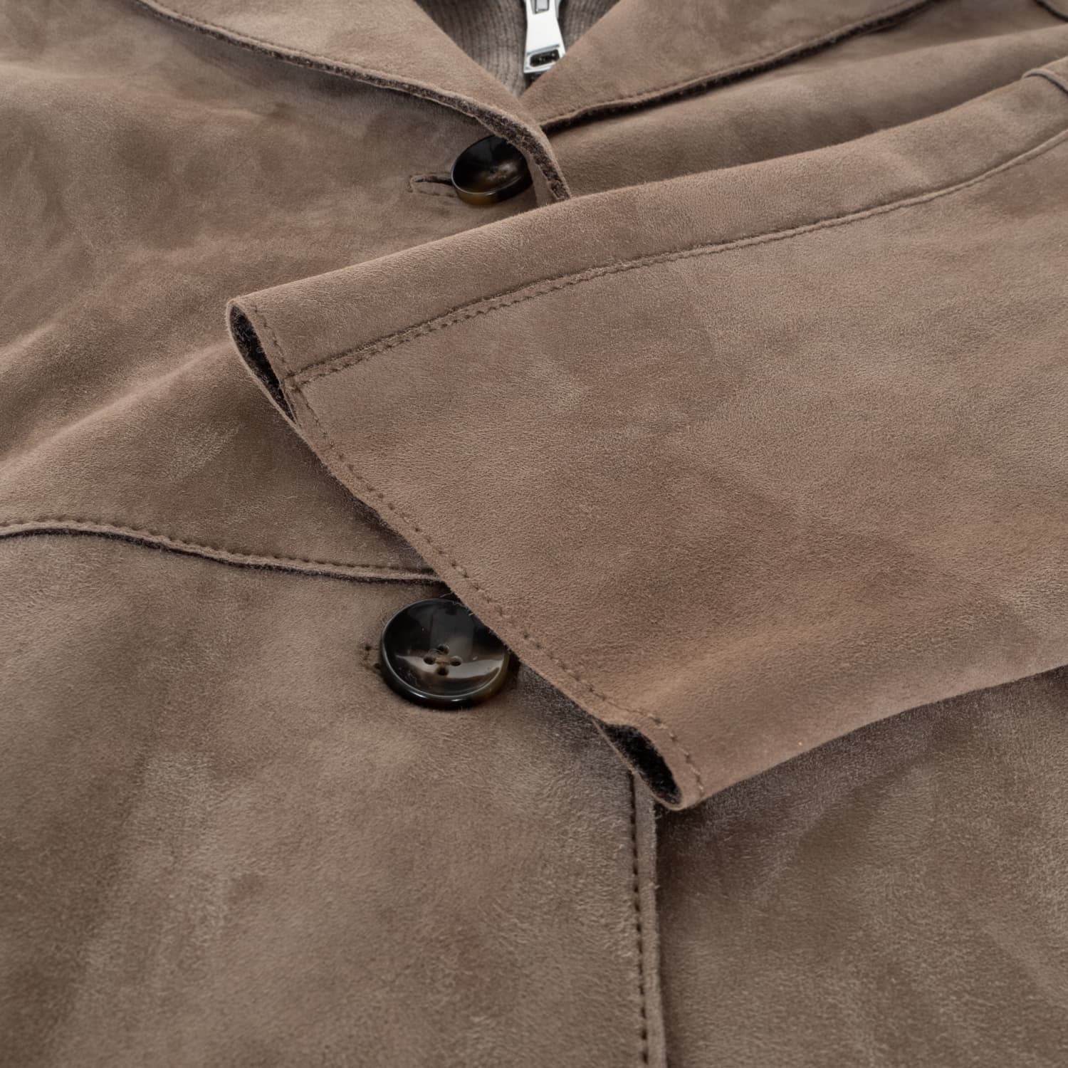 Lederjacke mit herausnehmbarem Strickeinsatz