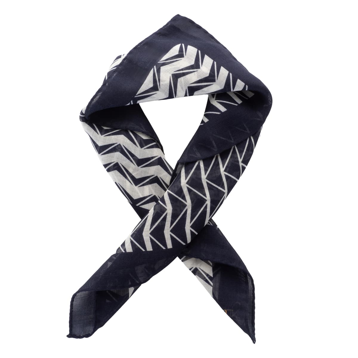 Bandana Blau Gemustert