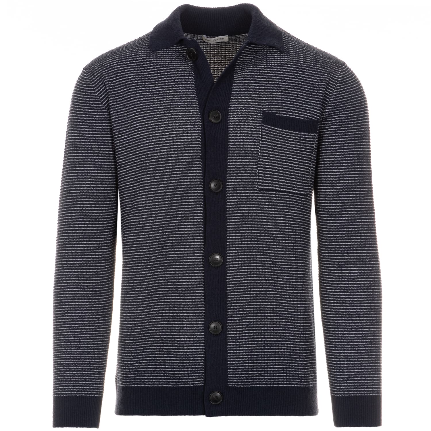 Strickjacke Baumwoll-Waffel-Bouclé Strickjacke Baumwoll-Waffel-Bouclé