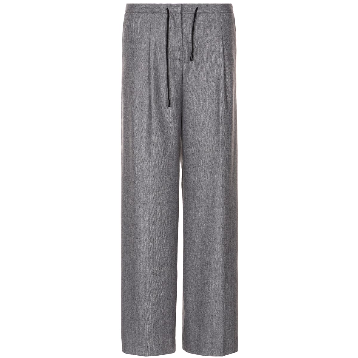 Wollhose Eldara Fischgrät Grau