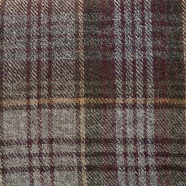 646 Tweed in oliv-rot