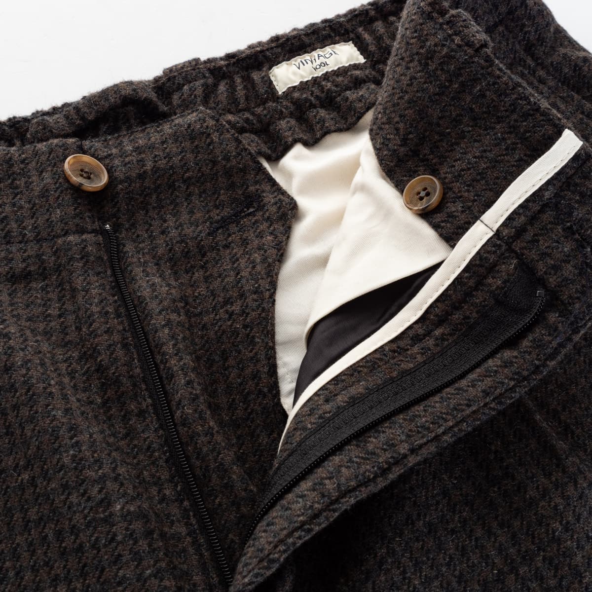 Bundfaltenhose Hahnentritt