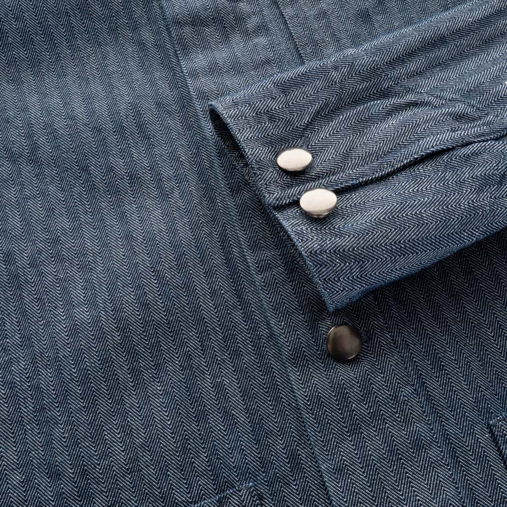 Shacket Baumwolle Herringbone