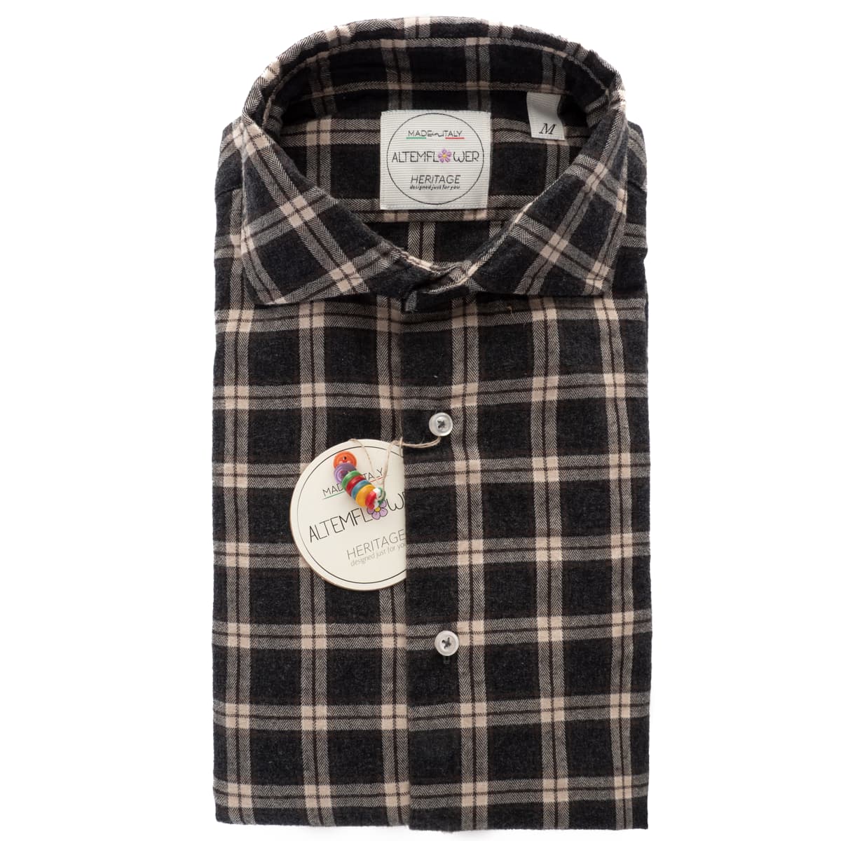 Hemd Positano Flanell Anthrazit